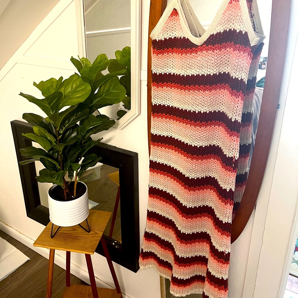 Crochet midi dress